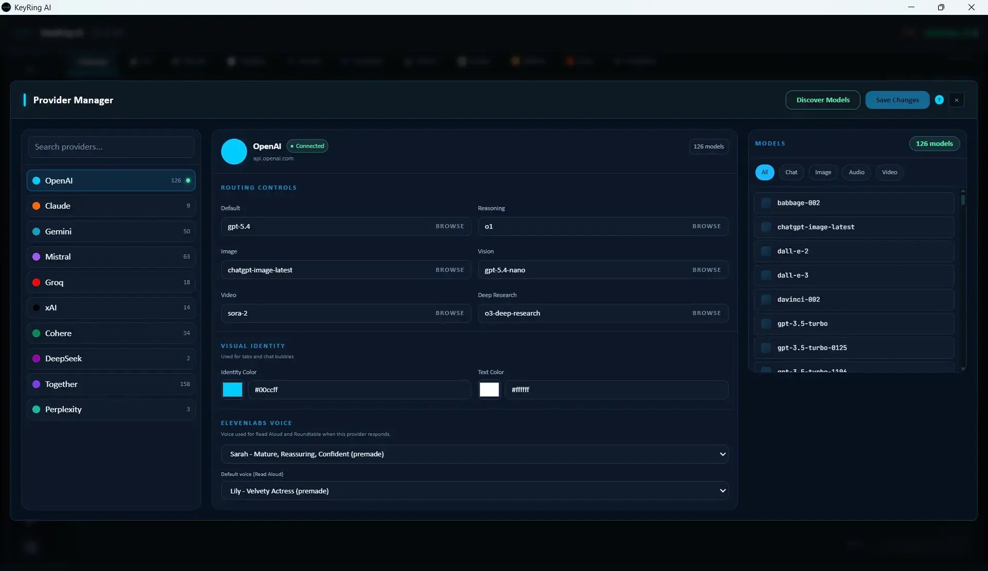 KeyRing AI Provider Manager module